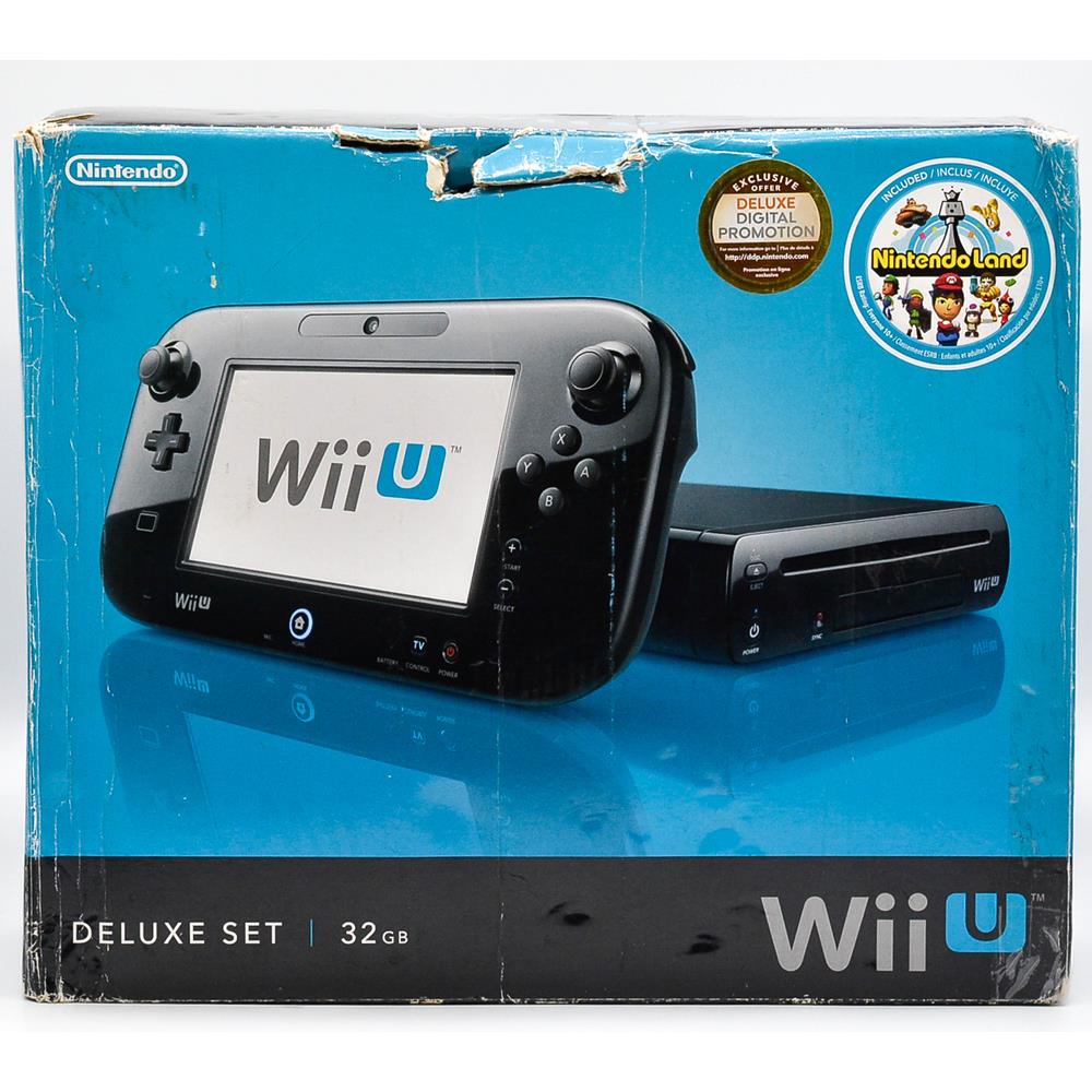 Console Nintendo Wii U Deluxe Black 32Gb (Com Caixa) (Seminovo